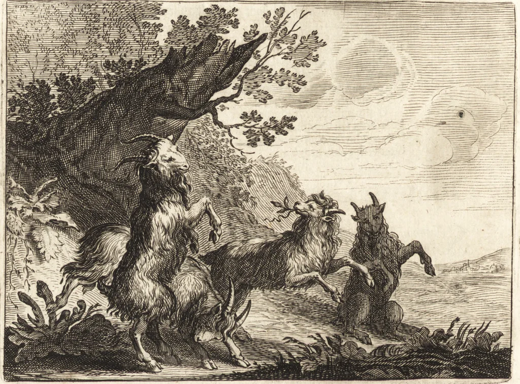 An illustration from Ian vander Veens Zinne-beelden, oft, Adams appel : verciert met seer aerdige const-plaeten : mitsgaders syne oude ende nieuwe ongemeene Bruydt-lofs, ende Zege-zangen, 1642, leaf 87