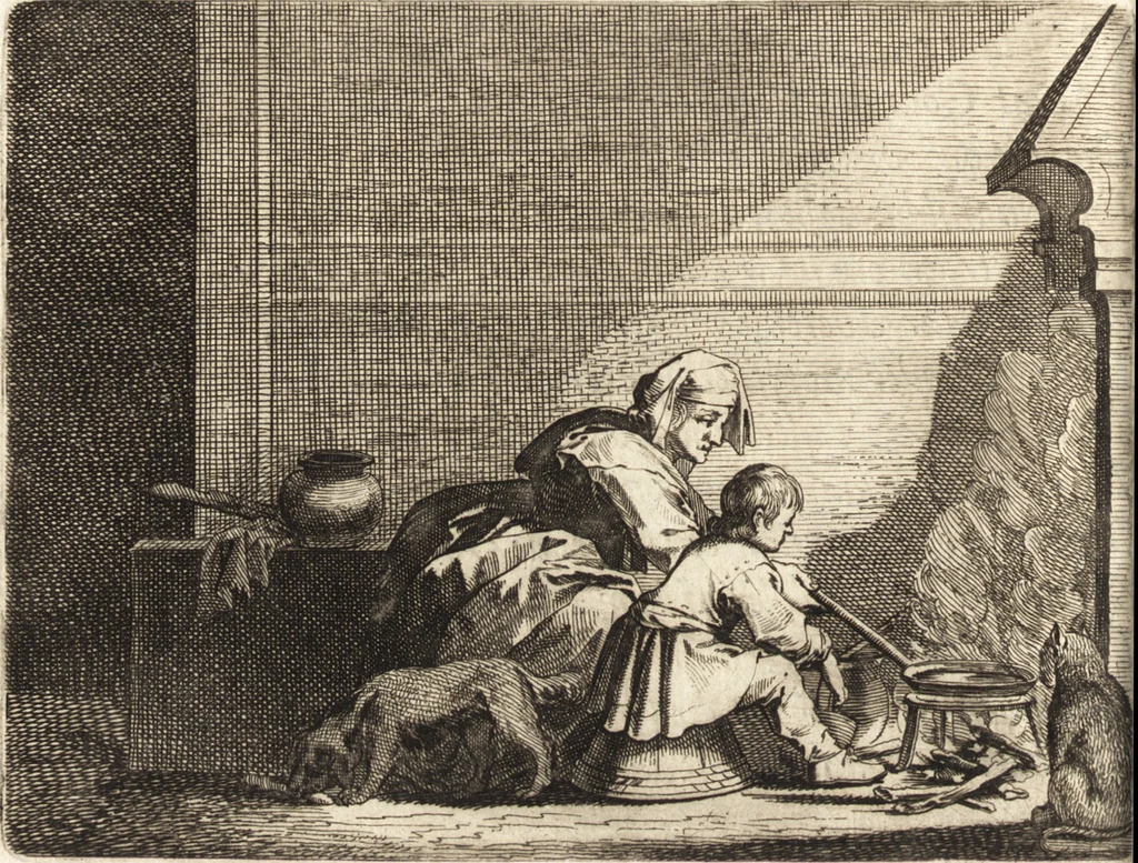 An illustration from Ian vander Veens Zinne-beelden, oft, Adams appel : verciert met seer aerdige const-plaeten : mitsgaders syne oude ende nieuwe ongemeene Bruydt-lofs, ende Zege-zangen, 1642, leaf 135