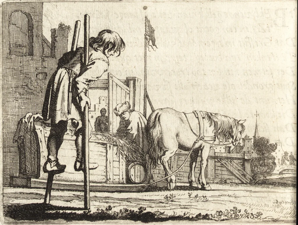 An illustration from Ian vander Veens Zinne-beelden, oft, Adams appel : verciert met seer aerdige const-plaeten : mitsgaders syne oude ende nieuwe ongemeene Bruydt-lofs, ende Zege-zangen, 1642, leaf 165