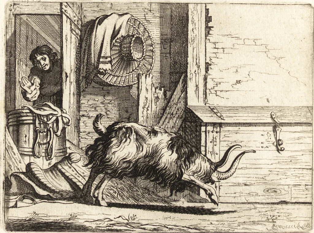 An illustration from Ian vander Veens Zinne-beelden, oft, Adams appel : verciert met seer aerdige const-plaeten : mitsgaders syne oude ende nieuwe ongemeene Bruydt-lofs, ende Zege-zangen, 1642, leaf 177