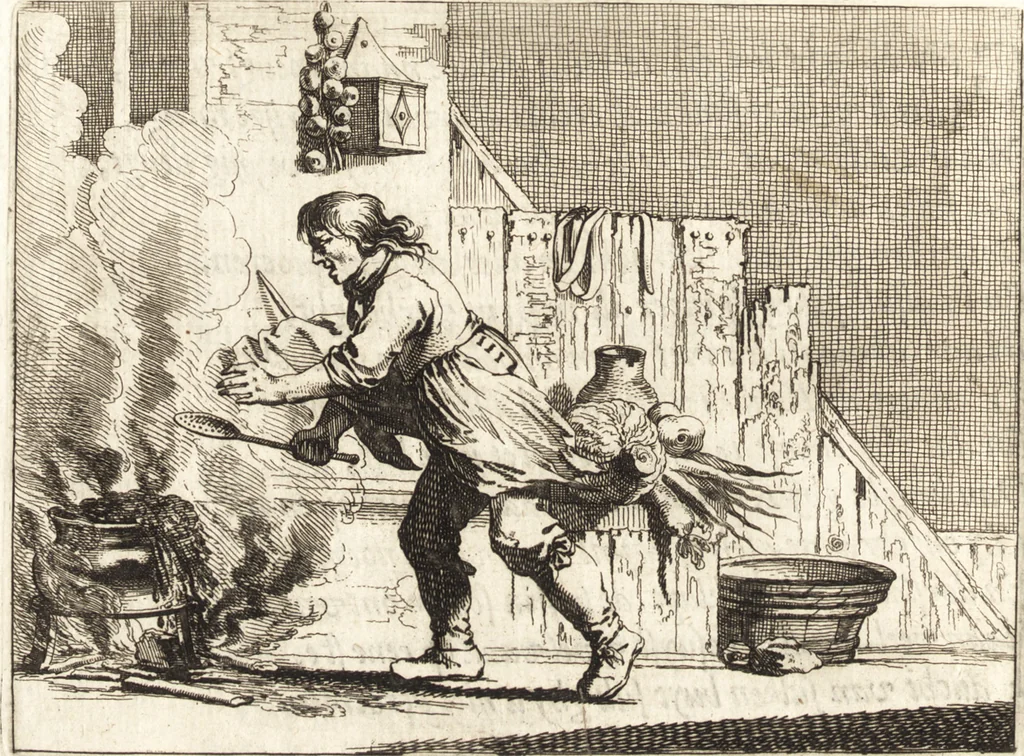 An illustration from Ian vander Veens Zinne-beelden, oft, Adams appel : verciert met seer aerdige const-plaeten : mitsgaders syne oude ende nieuwe ongemeene Bruydt-lofs, ende Zege-zangen, 1642, leaf 203