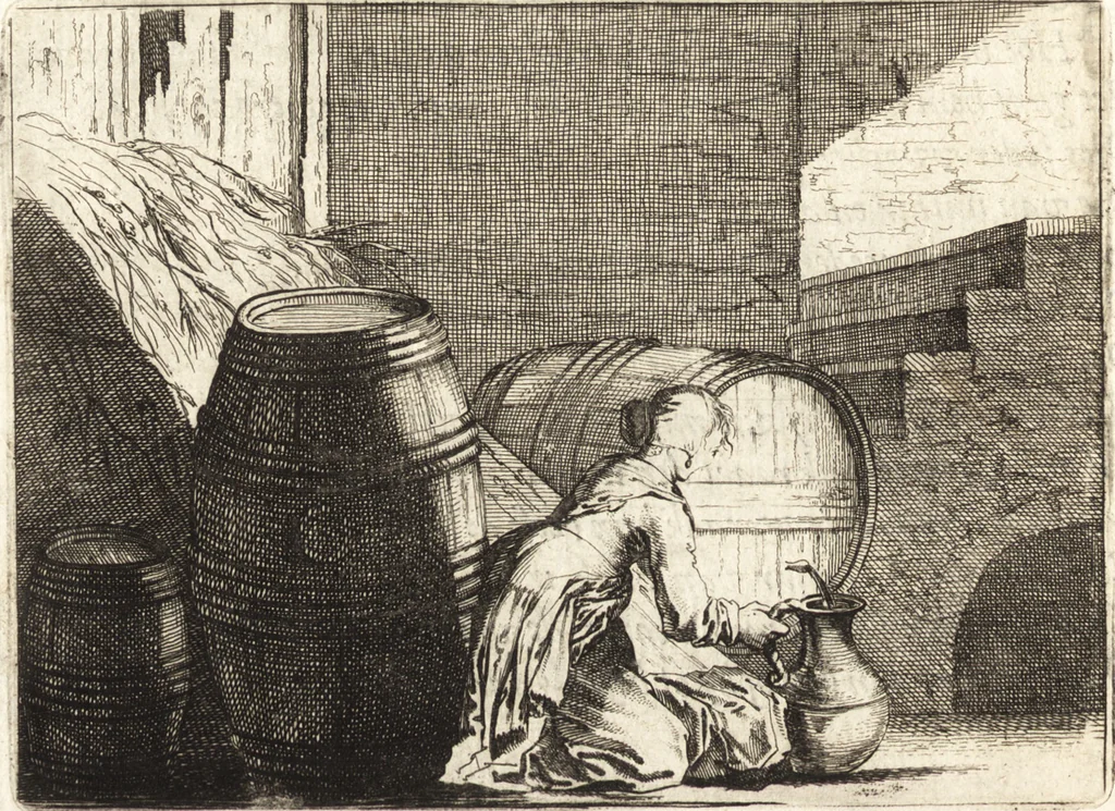 An illustration from Ian vander Veens Zinne-beelden, oft, Adams appel : verciert met seer aerdige const-plaeten : mitsgaders syne oude ende nieuwe ongemeene Bruydt-lofs, ende Zege-zangen, 1642, leaf 209