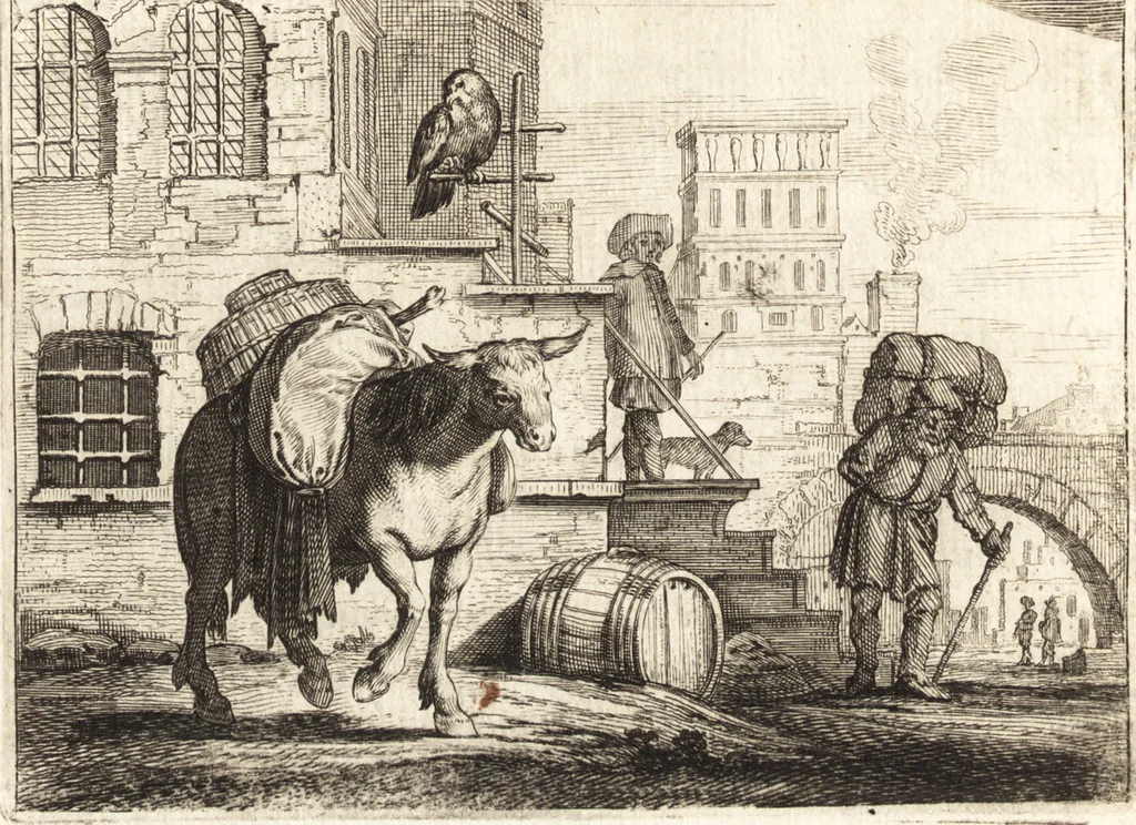 An illustration from Ian vander Veens Zinne-beelden, oft, Adams appel : verciert met seer aerdige const-plaeten : mitsgaders syne oude ende nieuwe ongemeene Bruydt-lofs, ende Zege-zangen, 1642, leaf 227