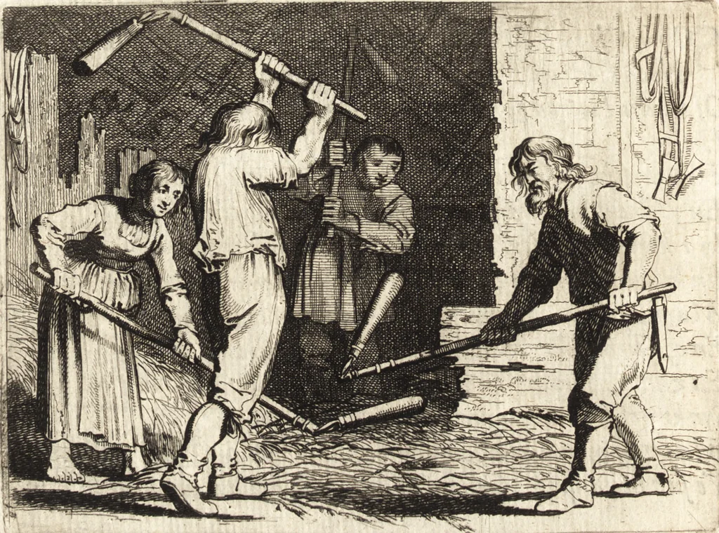 An illustration from Ian vander Veens Zinne-beelden, oft, Adams appel : verciert met seer aerdige const-plaeten : mitsgaders syne oude ende nieuwe ongemeene Bruydt-lofs, ende Zege-zangen, 1642, leaf 281