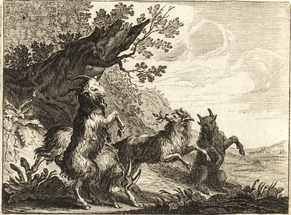 An illustration from Ian vander Veens Zinne-beelden, oft, Adams appel : verciert met seer aerdige const-plaeten : mitsgaders syne oude ende nieuwe ongemeene Bruydt-lofs, ende Zege-zangen, 1642, leaf 89