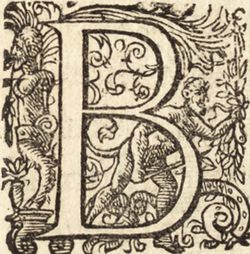An illustration from Icones qvinqvaginta virorvm illustrium, doctrina & eruditione praestantium, 1597, leaf 100