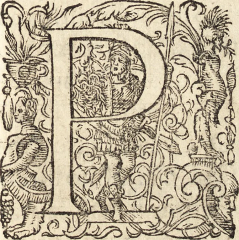 An illustration from Icones qvinqvaginta virorvm illustrium, doctrina & eruditione praestantium, 1597, leaf 112