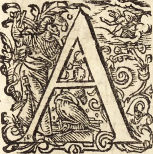 An illustration from Icones qvinqvaginta virorvm illustrium, doctrina & eruditione praestantium, 1597, leaf 152