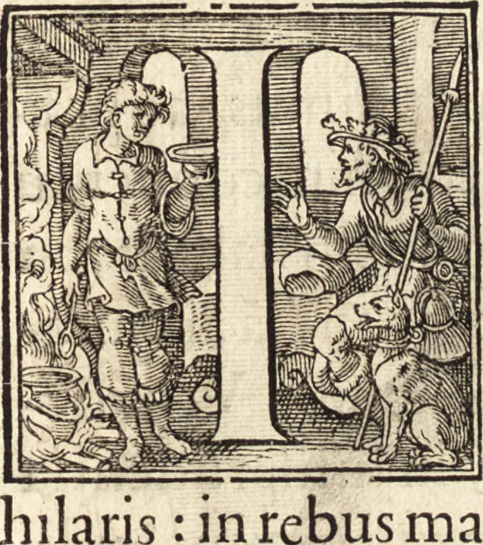 An illustration from Icones qvinqvaginta virorvm illustrium, doctrina & eruditione praestantium, 1597, leaf 172
