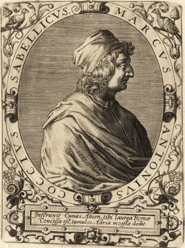 An illustration from Icones qvinqvaginta virorvm illustrium, doctrina & eruditione praestantium, 1597, leaf 195