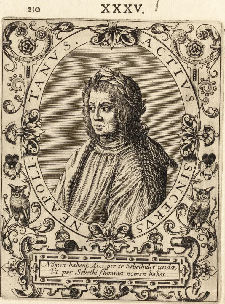 An illustration from Icones qvinqvaginta virorvm illustrium, doctrina & eruditione praestantium, 1597, leaf 217