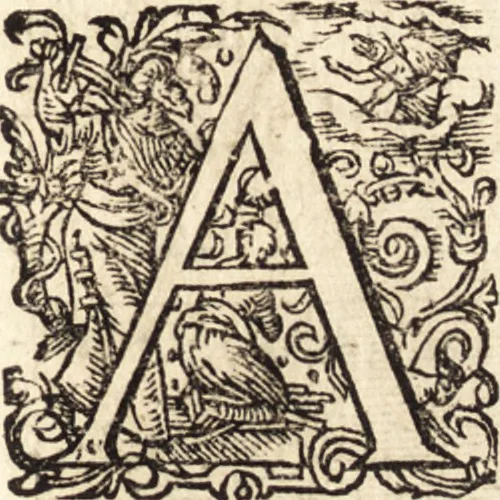 An illustration from Icones qvinqvaginta virorvm illustrium, doctrina & eruditione praestantium, 1597, leaf 218