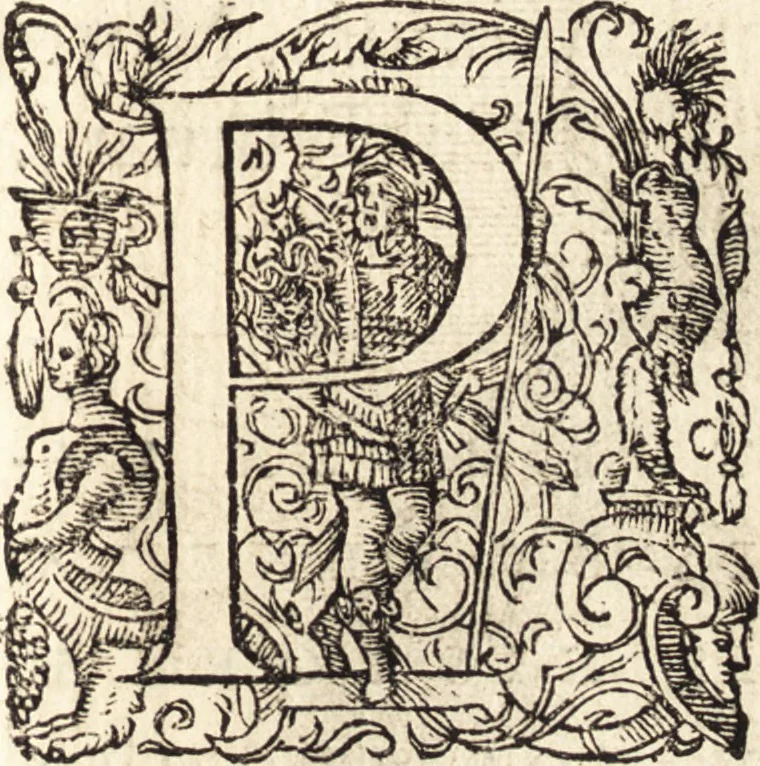 An illustration from Icones qvinqvaginta virorvm illustrium, doctrina & eruditione praestantium, 1597, leaf 240