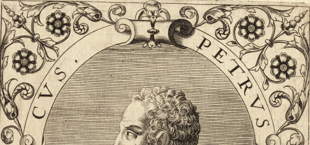 An illustration from Icones qvinqvaginta virorvm illustrium, doctrina & eruditione praestantium, 1597, leaf 271