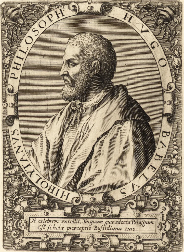 An illustration from Icones qvinqvaginta virorvm illustrium, doctrina & eruditione praestantium, 1597, leaf 279