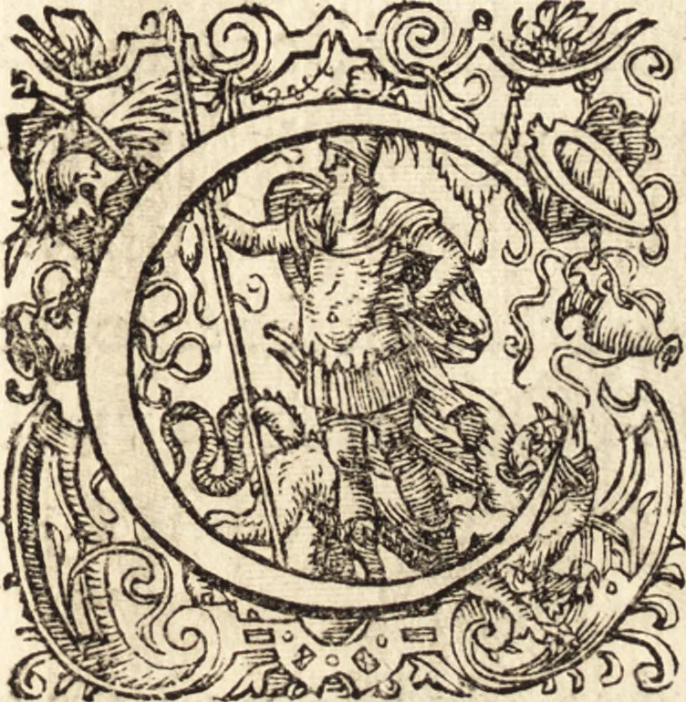 An illustration from Icones qvinqvaginta virorvm illustrium, doctrina & eruditione praestantium, 1597, leaf 288