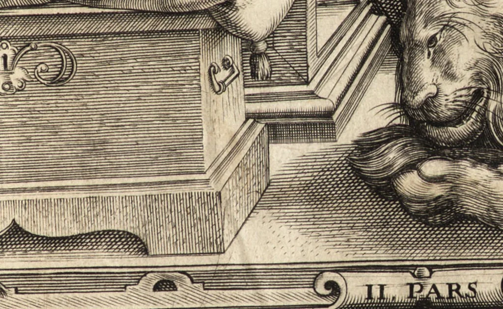 An illustration from Icones qvinqvaginta virorvm illustrium, doctrina & eruditione praestantium, 1597, leaf 302