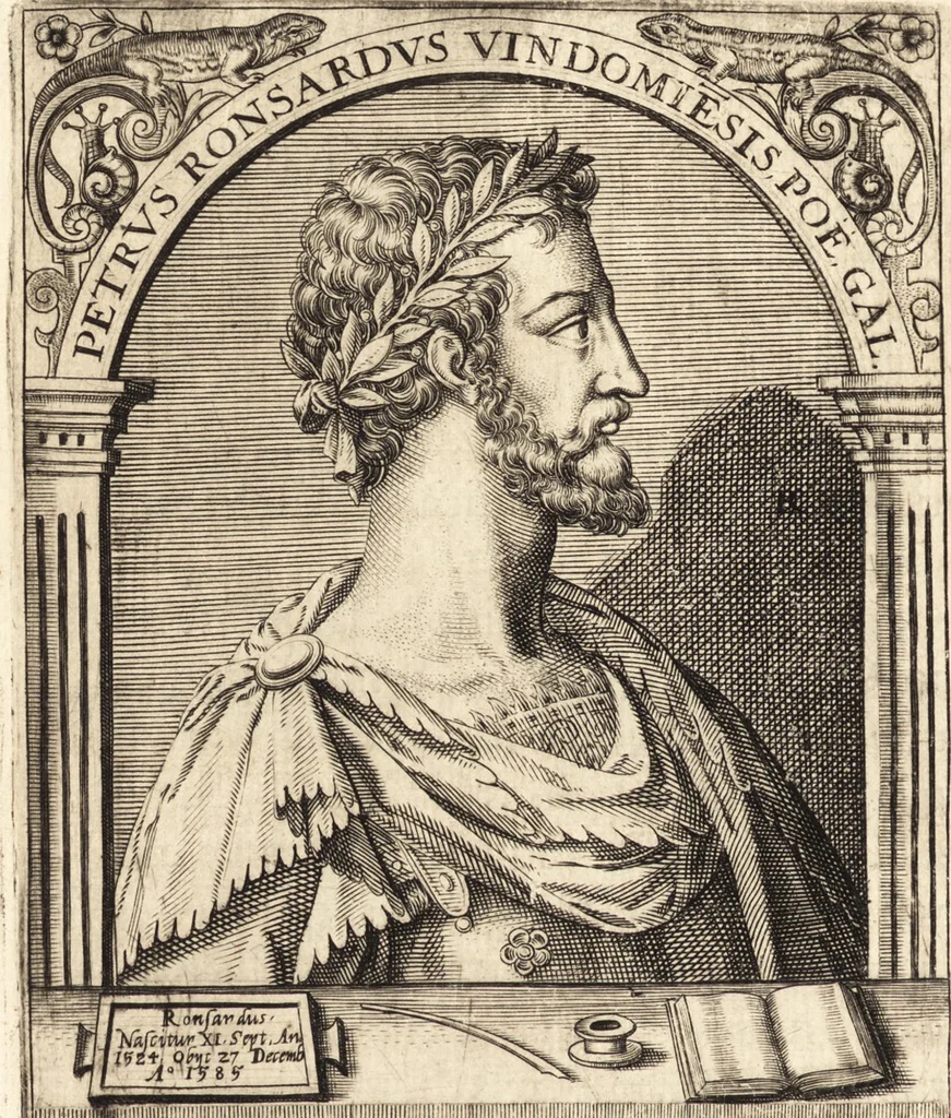 An illustration from Icones qvinqvaginta virorvm illustrium, doctrina & eruditione praestantium, 1597, leaf 405