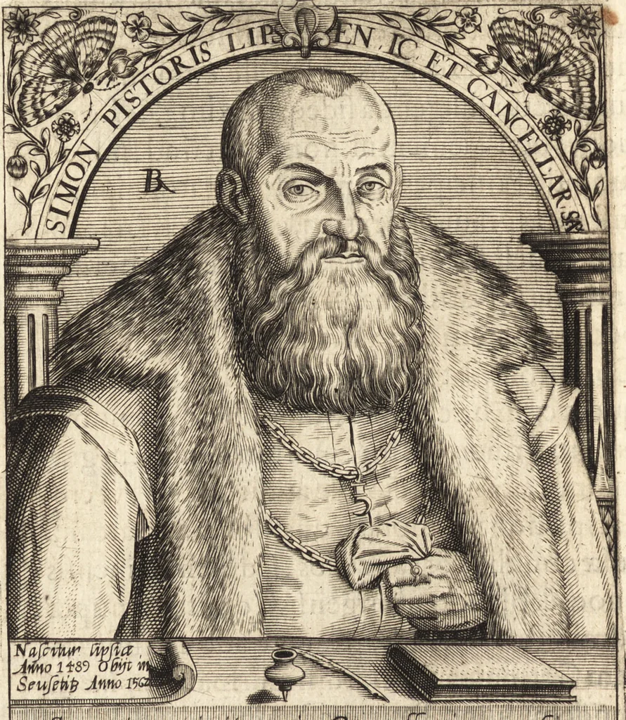 An illustration from Icones qvinqvaginta virorvm illustrium, doctrina & eruditione praestantium, 1597, leaf 461