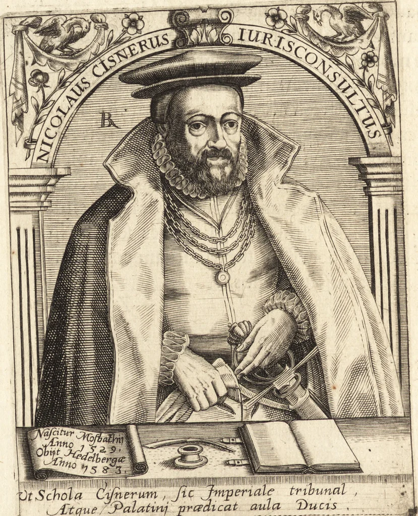 An illustration from Icones qvinqvaginta virorvm illustrium, doctrina & eruditione praestantium, 1597, leaf 479