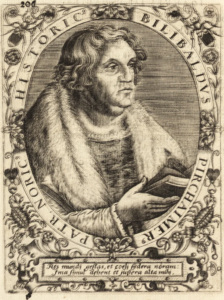 An illustration from Icones qvinqvaginta virorvm illustrium, doctrina & eruditione praestantium, 1597, leaf 507