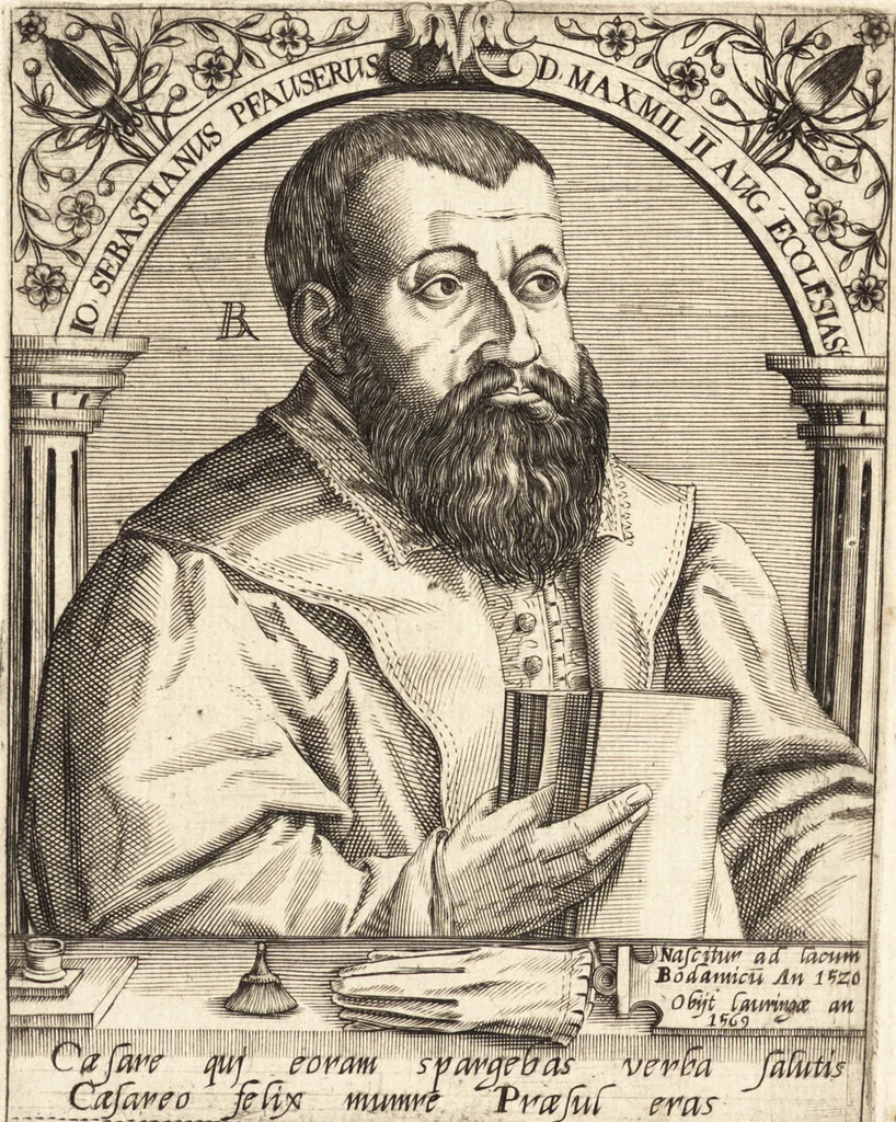 An illustration from Icones qvinqvaginta virorvm illustrium, doctrina & eruditione praestantium, 1597, leaf 527