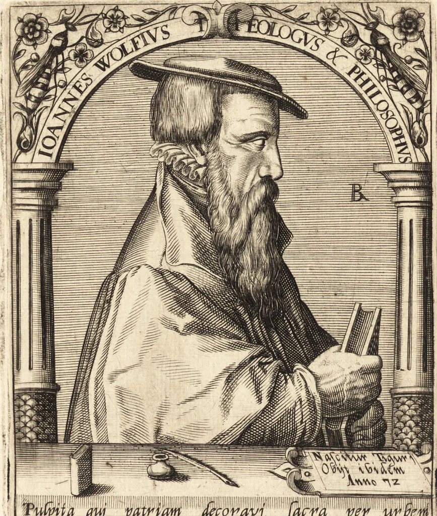 An illustration from Icones qvinqvaginta virorvm illustrium, doctrina & eruditione praestantium, 1597, leaf 565