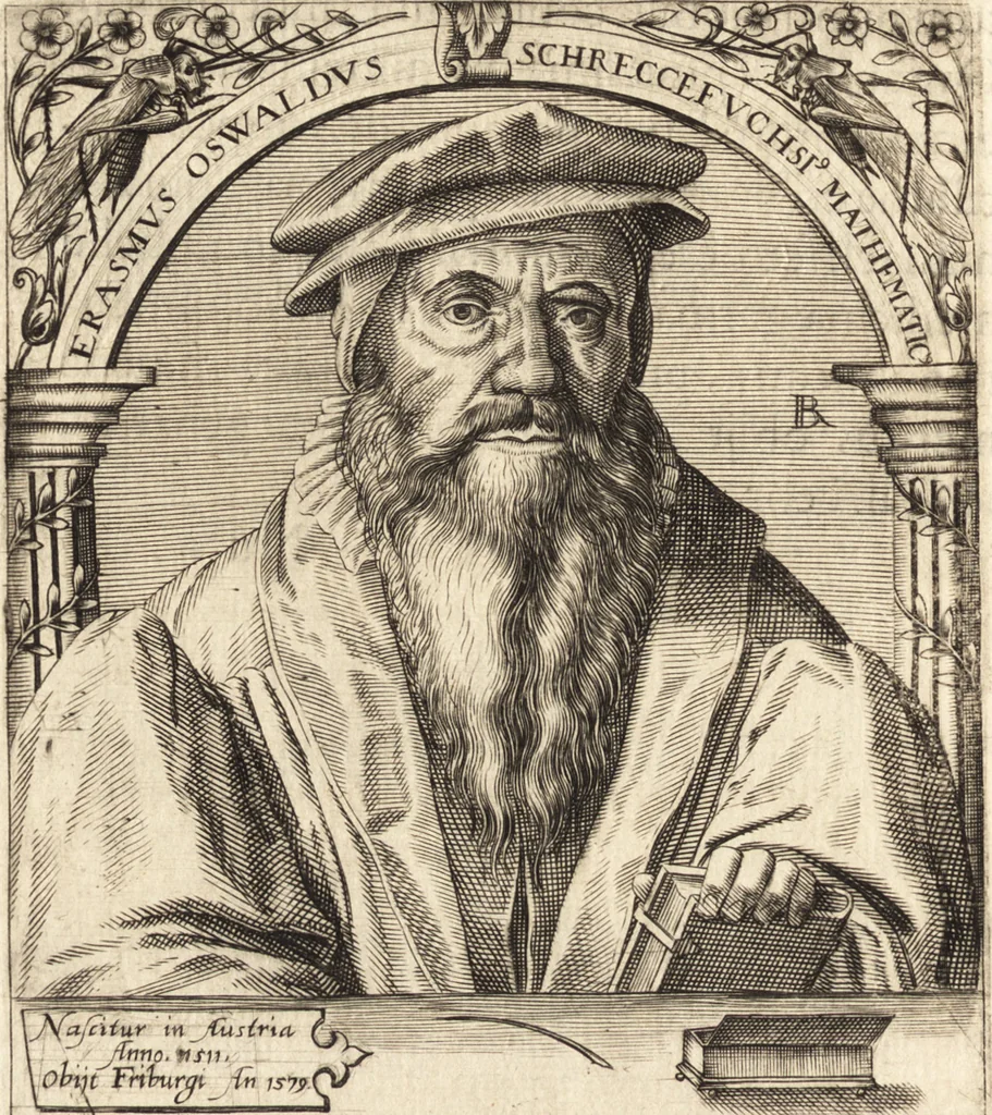 An illustration from Icones qvinqvaginta virorvm illustrium, doctrina & eruditione praestantium, 1597, leaf 583
