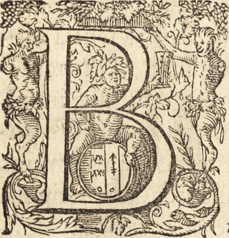 An illustration from Icones qvinqvaginta virorvm illustrium, doctrina & eruditione praestantium, 1597, leaf 96