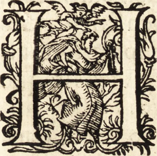 An illustration from Icones qvinqvaginta virorvm illustrium, doctrina & eruditione praestantium, 1597, leaf 100