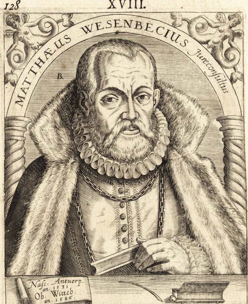 An illustration from Icones qvinqvaginta virorvm illustrium, doctrina & eruditione praestantium, 1597, leaf 143