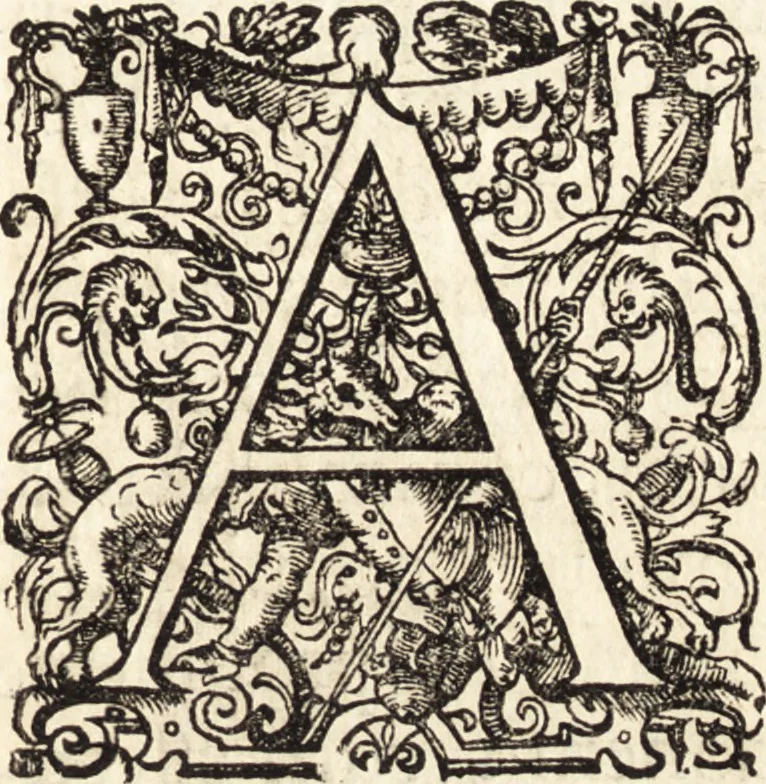 An illustration from Icones qvinqvaginta virorvm illustrium, doctrina & eruditione praestantium, 1597, leaf 18