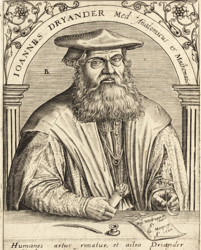 An illustration from Icones qvinqvaginta virorvm illustrium, doctrina & eruditione praestantium, 1597, leaf 313