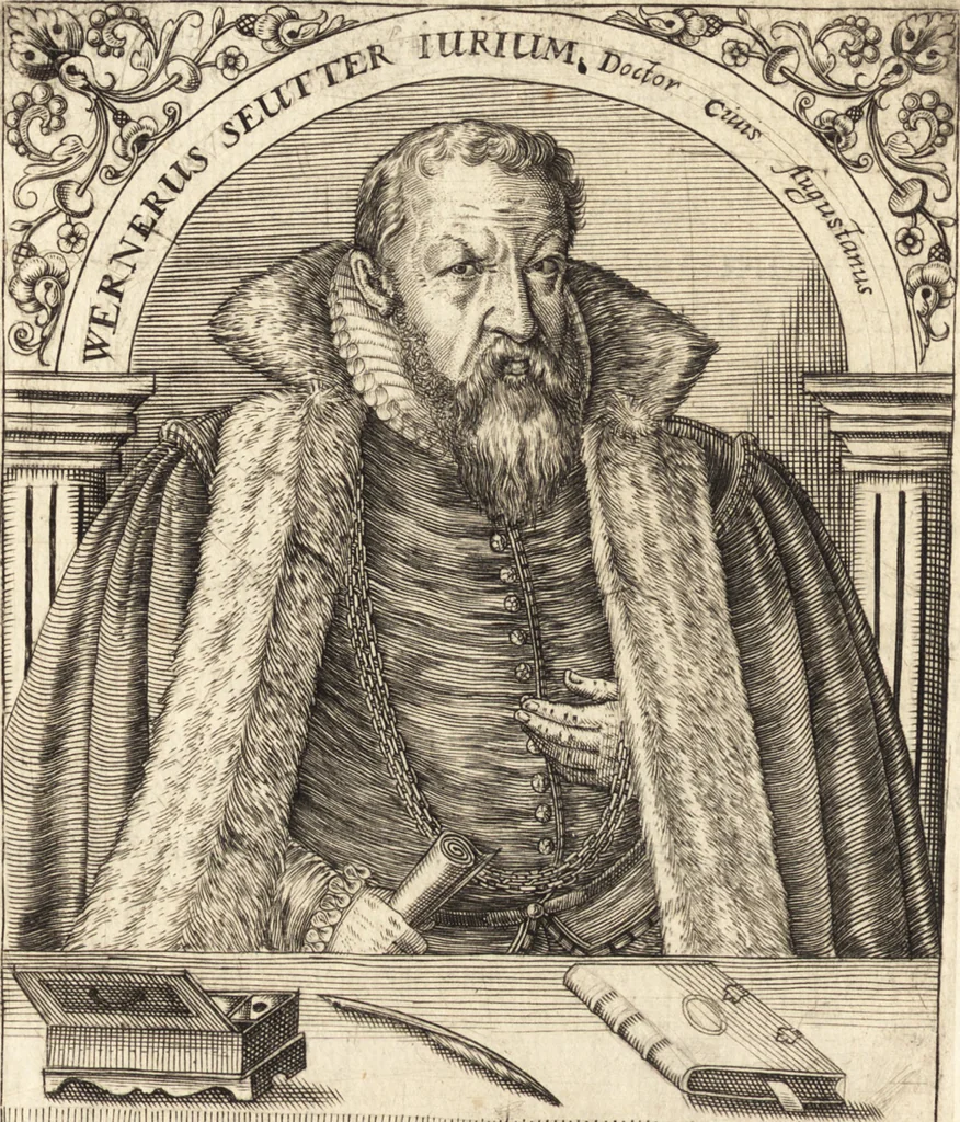 An illustration from Icones qvinqvaginta virorvm illustrium, doctrina & eruditione praestantium, 1597, leaf 375