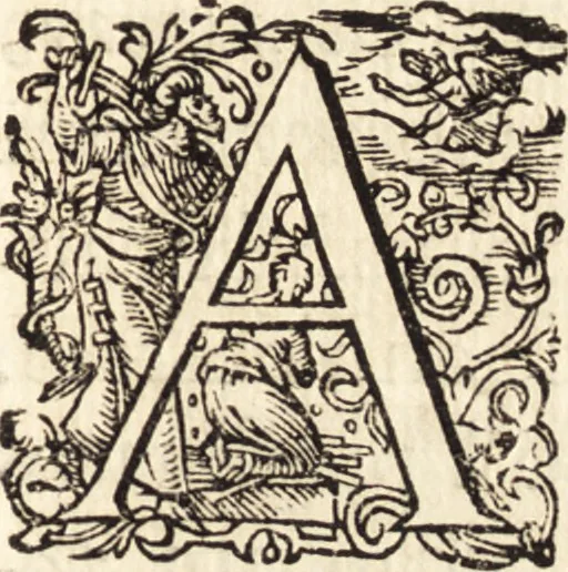 An illustration from Icones qvinqvaginta virorvm illustrium, doctrina & eruditione praestantium, 1597, leaf 392