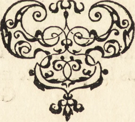 An illustration from Icones qvinqvaginta virorvm illustrium, doctrina & eruditione praestantium, 1597, leaf 413