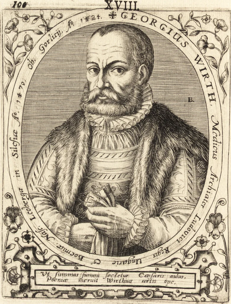 An illustration from Icones qvinqvaginta virorvm illustrium, doctrina & eruditione praestantium, 1597, leaf 459