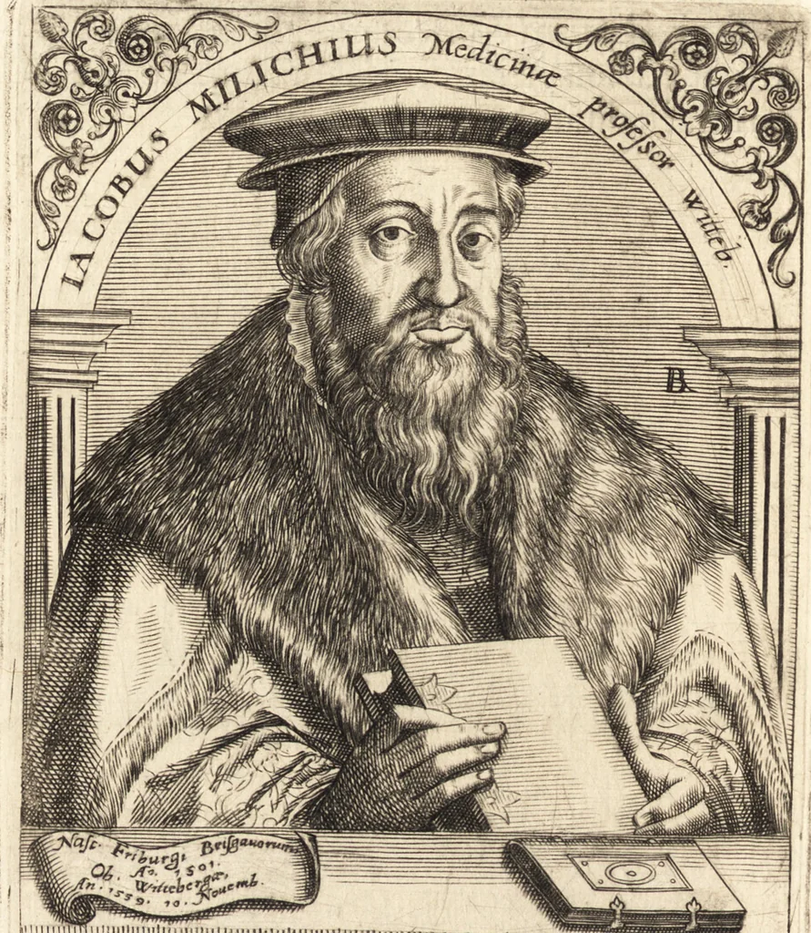 An illustration from Icones qvinqvaginta virorvm illustrium, doctrina & eruditione praestantium, 1597, leaf 463