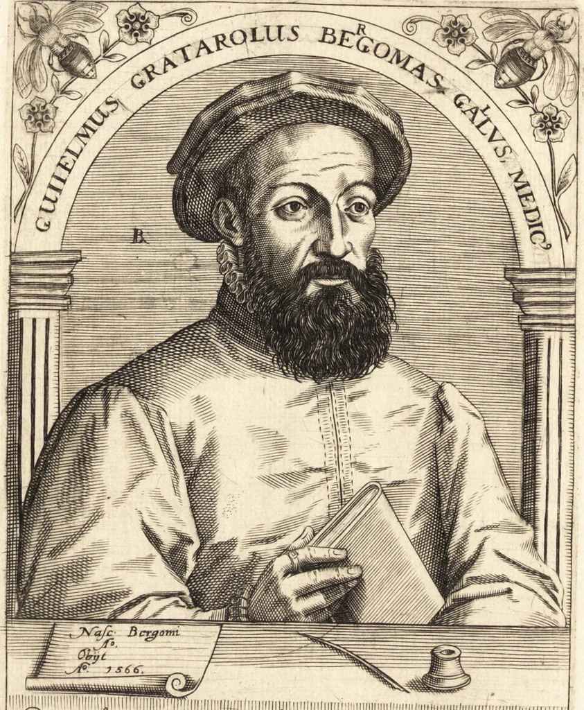 An illustration from Icones qvinqvaginta virorvm illustrium, doctrina & eruditione praestantium, 1597, leaf 475