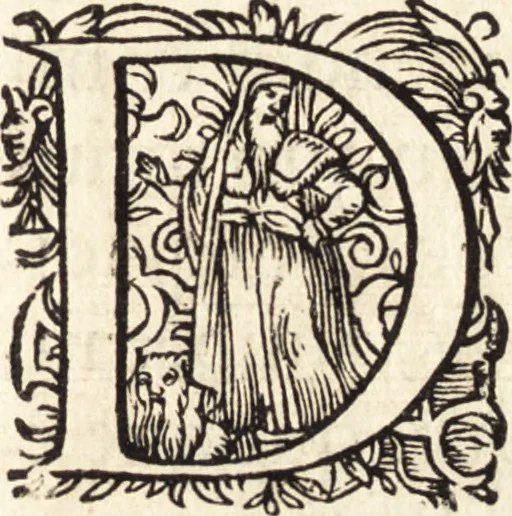 An illustration from Icones qvinqvaginta virorvm illustrium, doctrina & eruditione praestantium, 1597, leaf 634