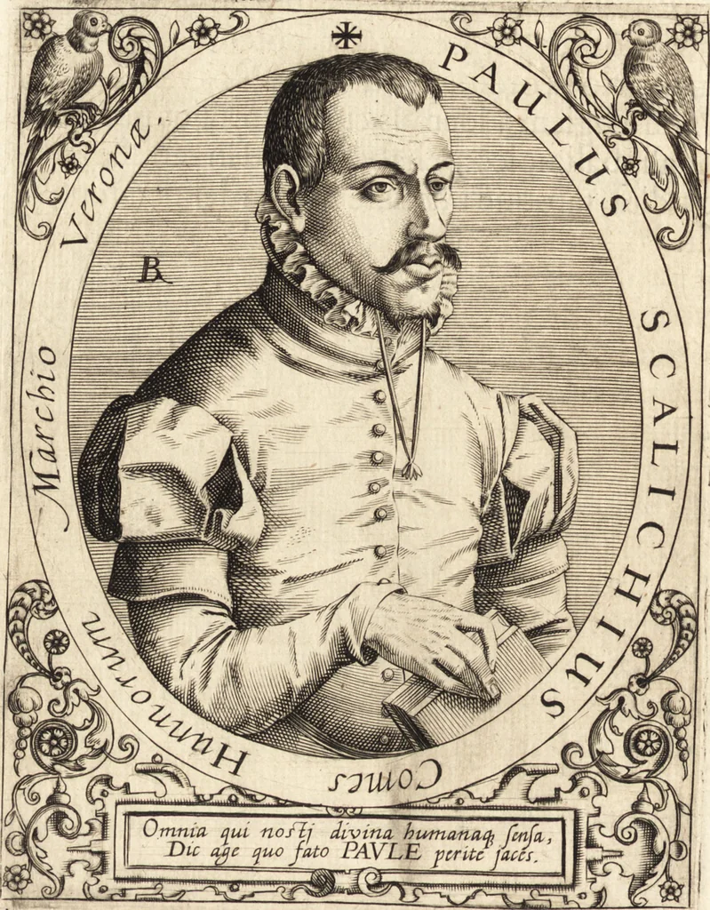 An illustration from Icones qvinqvaginta virorvm illustrium, doctrina & eruditione praestantium, 1597, leaf 79