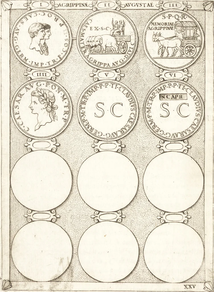 An illustration from Le imagini delle donne avgvste intagliate in istampa di rame : con le vite, et ispositioni di Enea Vico : sopra i riversi delle loro medaglie antiche, 1557, leaf 113