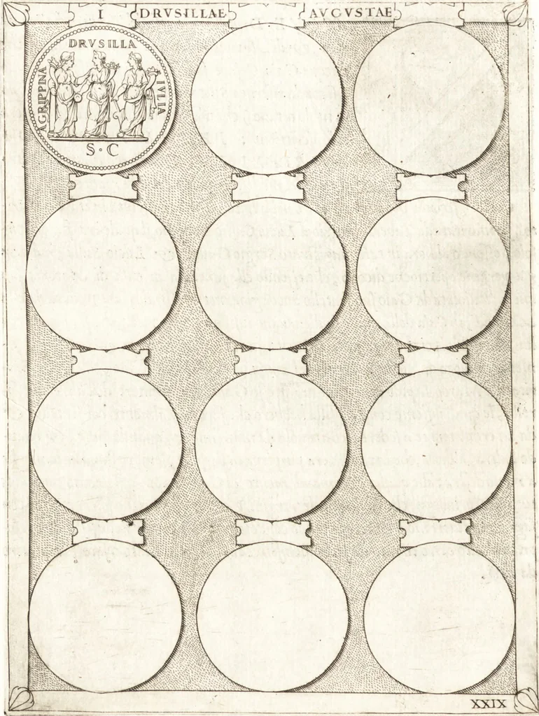 An illustration from Le imagini delle donne avgvste intagliate in istampa di rame : con le vite, et ispositioni di Enea Vico : sopra i riversi delle loro medaglie antiche, 1557, leaf 137