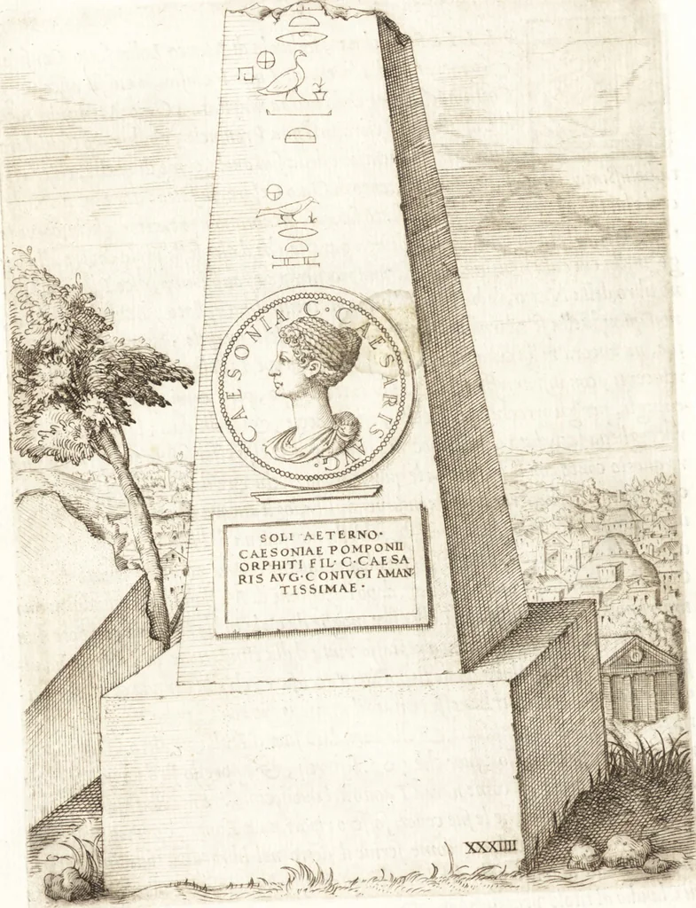 An illustration from Le imagini delle donne avgvste intagliate in istampa di rame : con le vite, et ispositioni di Enea Vico : sopra i riversi delle loro medaglie antiche, 1557, leaf 151