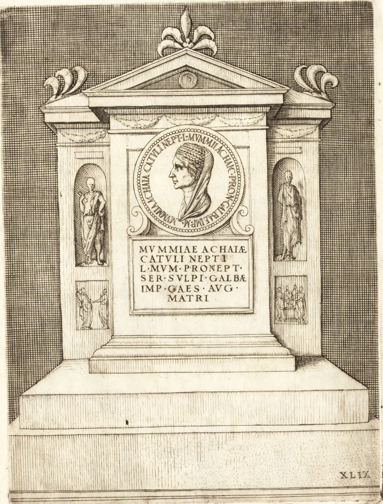 An illustration from Le imagini delle donne avgvste intagliate in istampa di rame : con le vite, et ispositioni di Enea Vico : sopra i riversi delle loro medaglie antiche, 1557, leaf 191