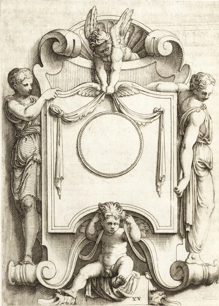 An illustration from Le imagini delle donne avgvste intagliate in istampa di rame : con le vite, et ispositioni di Enea Vico : sopra i riversi delle loro medaglie antiche, 1557, leaf 65