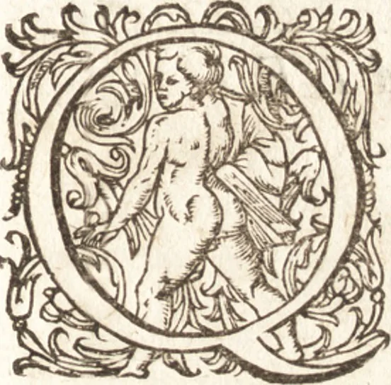 An illustration from Iordanvs Brvnvs nolanvs De vmbris idearvm : implicantibus artem quaerendi, inueniendi, iudicandi, ordinandi, & applicandi : ad internam scripturam, & non vulgares per memoriam operationes explicatis, 1582, leaf 6