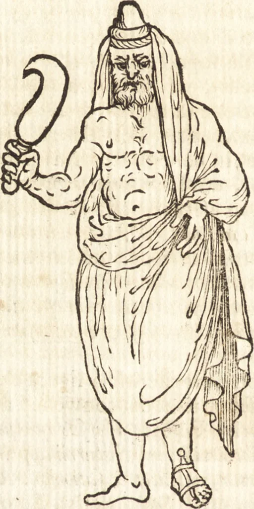 An illustration from La istoria universale : provata con monumenti, e figurata con simboli de gli antichi, 1697, leaf 105