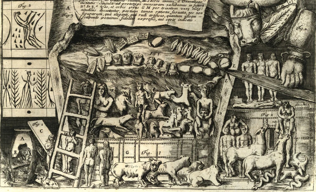 An illustration from La istoria universale : provata con monumenti, e figurata con simboli de gli antichi, 1697, leaf 205