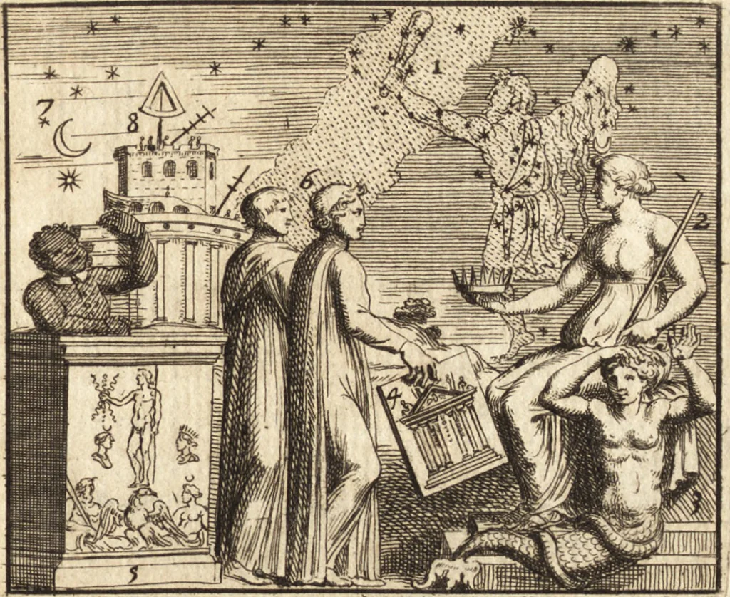 An illustration from La istoria universale : provata con monumenti, e figurata con simboli de gli antichi, 1697, leaf 281